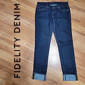 FIDELITY DENIM VIPER RINSE SCOOP CUT #246 SZ 28